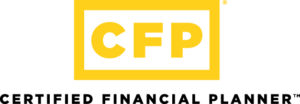 Certified Financial Planner certification badge.